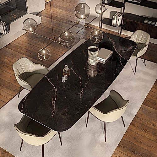 Siyah Mermer Salon Masası | Belusso Modern Mobilya Dekorasyon, İç Mimarlık Desteği | Modoko | Masko